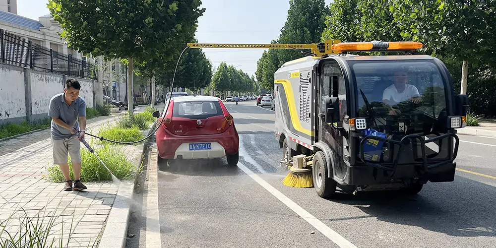 小型電動洗掃車