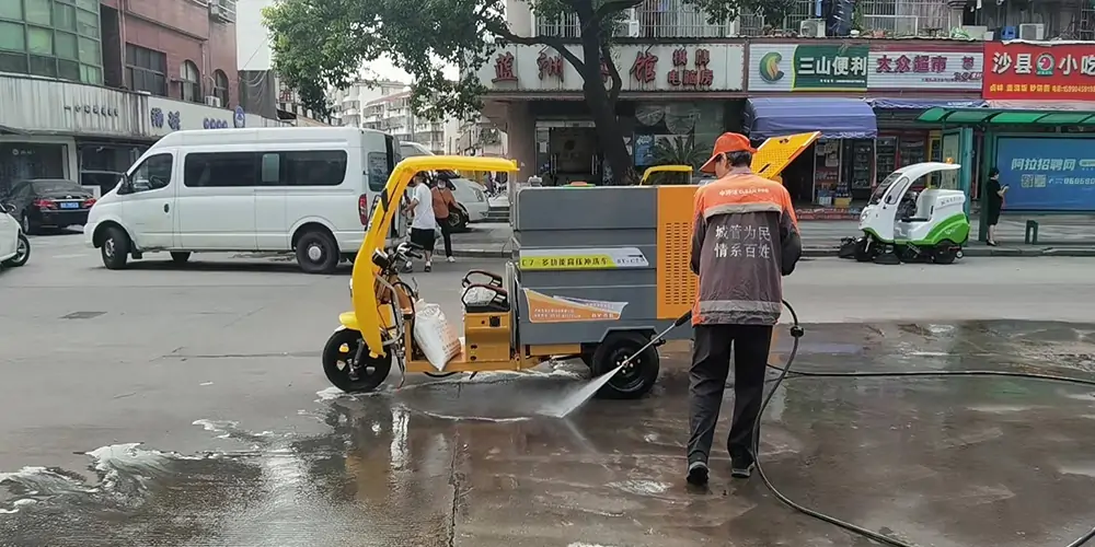 小型高溫高壓沖洗車_高壓沖洗車_高壓清洗車_沖洗車