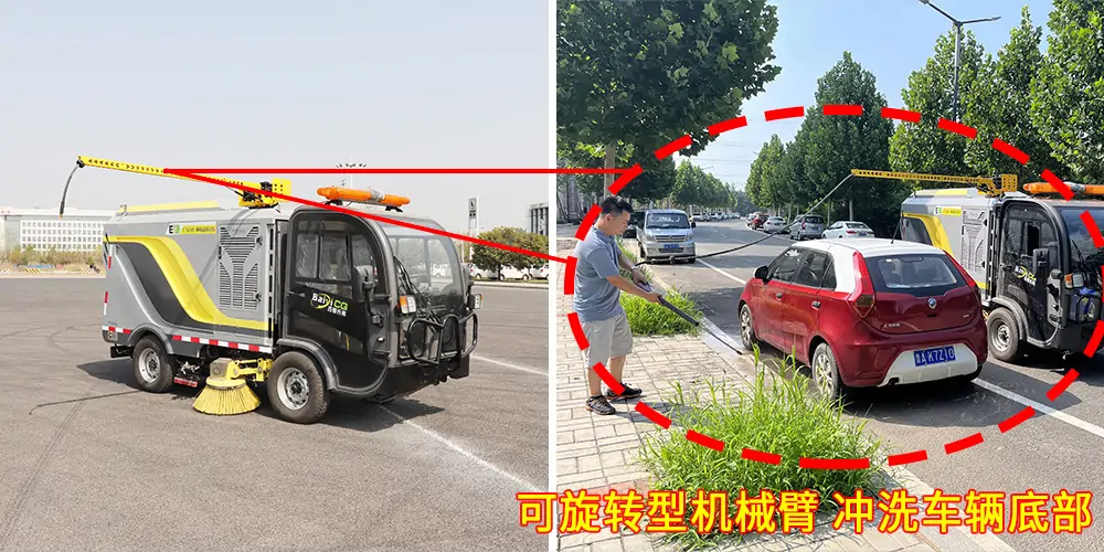 道路洗掃車(chē)，路面污漬清潔“專家”_電動(dòng)洗掃車(chē)_環(huán)衛(wèi)洗掃車(chē)_小型洗掃車(chē)