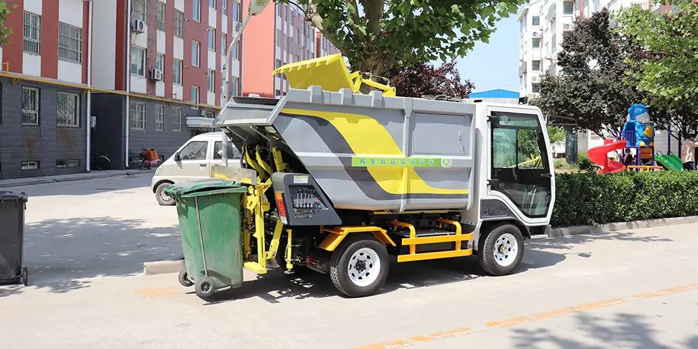 垃圾車_后裝式垃圾車_掛桶垃圾車_，小型垃圾車