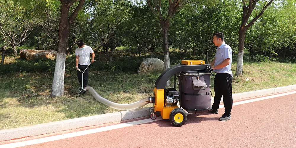 吸葉機_手推式樹葉收集器_落葉收集設(shè)備_樹葉收集車