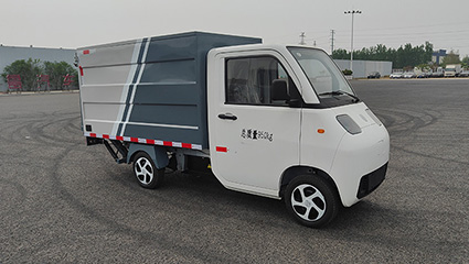 純電動密閉式桶裝垃圾車BY-LT1000